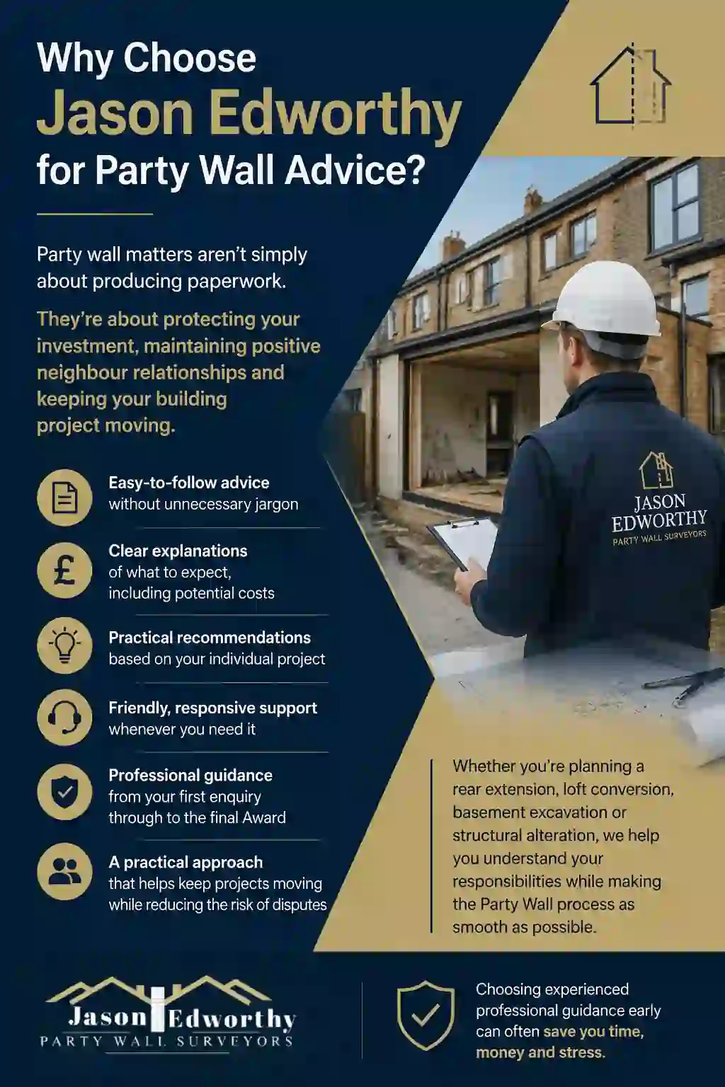 Why Choose Jason Edworthy for Party Wall Advice Epsom?